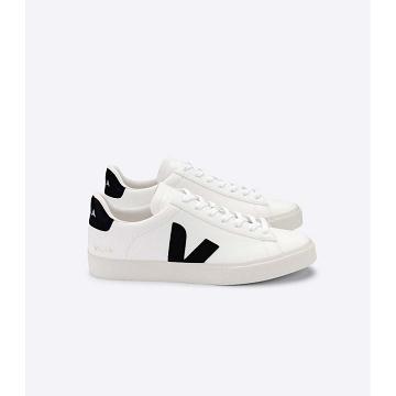 Veja CAMPO CHROMEFREE Ženske Low Tops Sneakers White/Black | VEJA519-HR